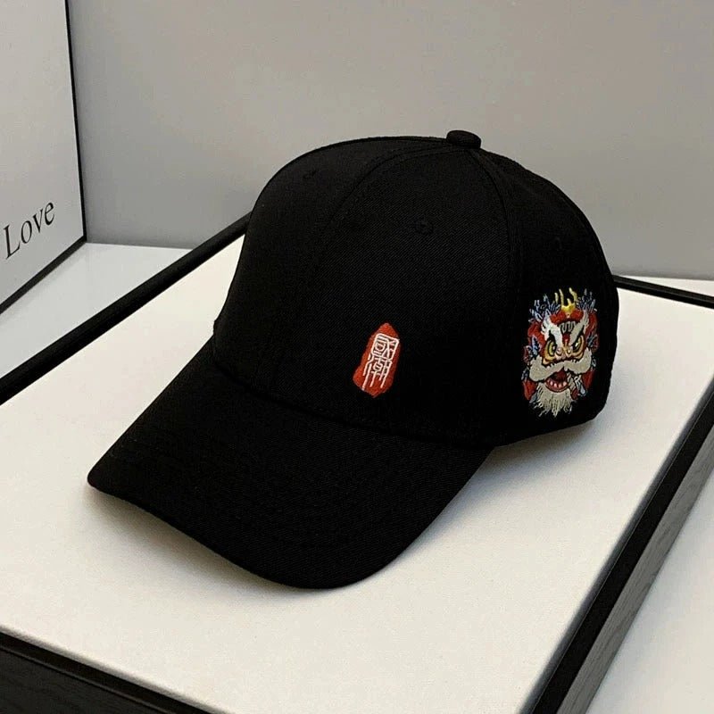 Chinese Style Embroidered Baseball Cap – Unisex National Wind Spring & Autumn Sun Hat - URBEN PEAK