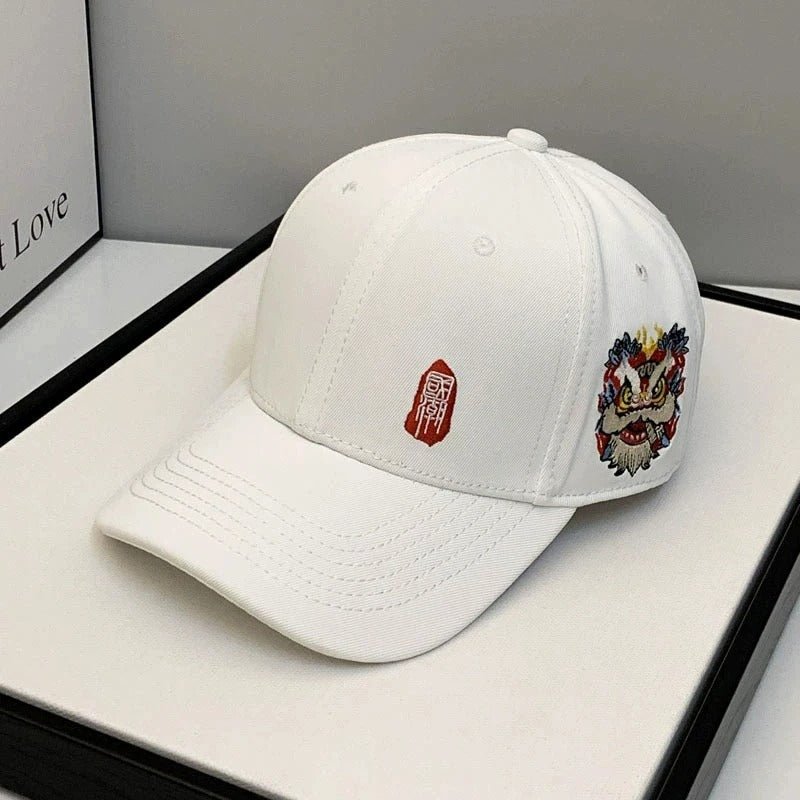 Chinese Style Embroidered Baseball Cap – Unisex National Wind Spring & Autumn Sun Hat - URBEN PEAK