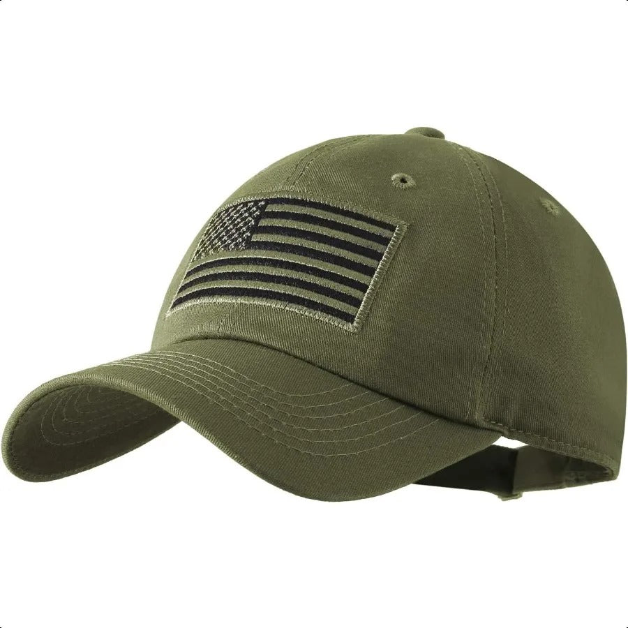 IIN American Flag Baseball Cap – Unisex USA Tactical Army Hat, Low Profile Dad Cap for Men & Women - URBEN PEAK