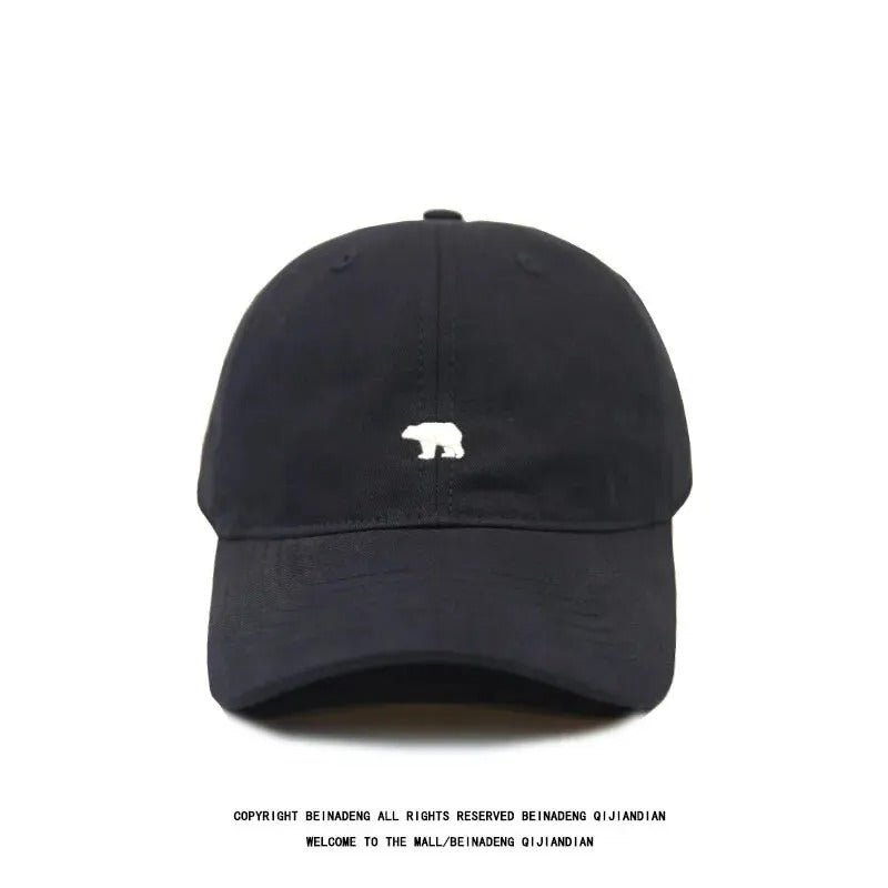 Unisex Cartoon Bear Embroidered Baseball Cap – Soft Cotton Snapback Hat for Men & Women - URBEN PEAK